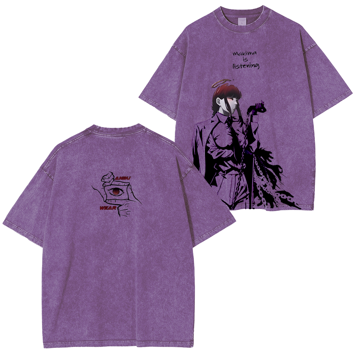 Chainsaw Man on Makima Portrait T-Shirt