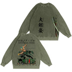 One Piece: Pirate Hunter Zoro Green Vintage washed T-shirt/Crewneck/Hoodie