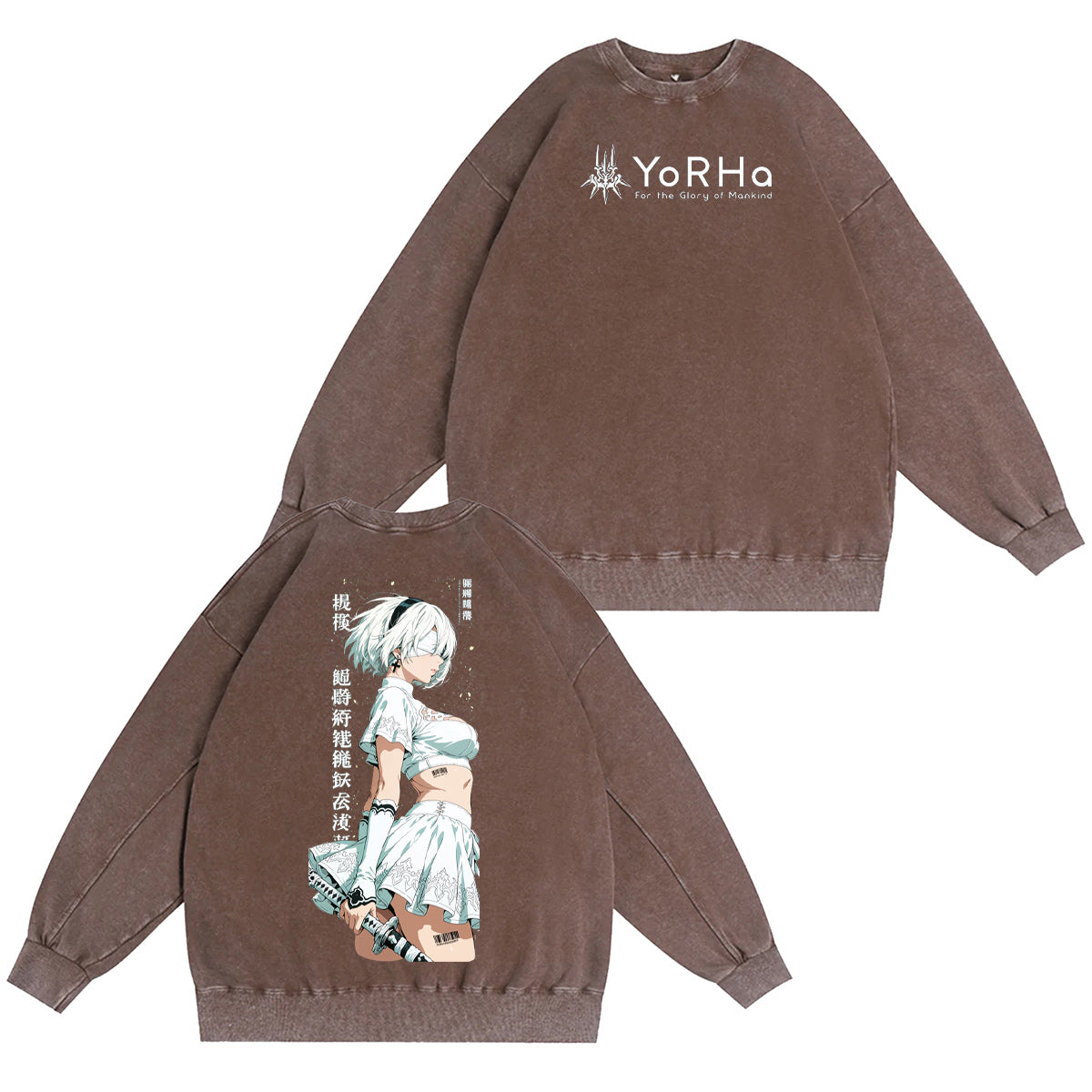 NieR: Automata Washed T-shirt/Crewneck/Hoodie