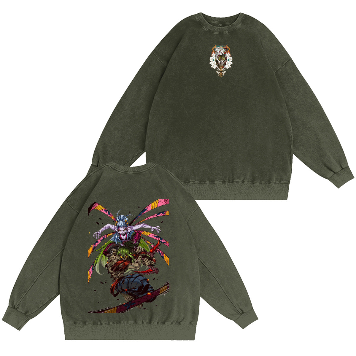 Demon Slayer Vintage Washed T-shirt/Crewneck/Hoodie