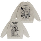 Asta x Black Bulls Black Clover Anime Washed T-shirt/Crewneck/Hoodie