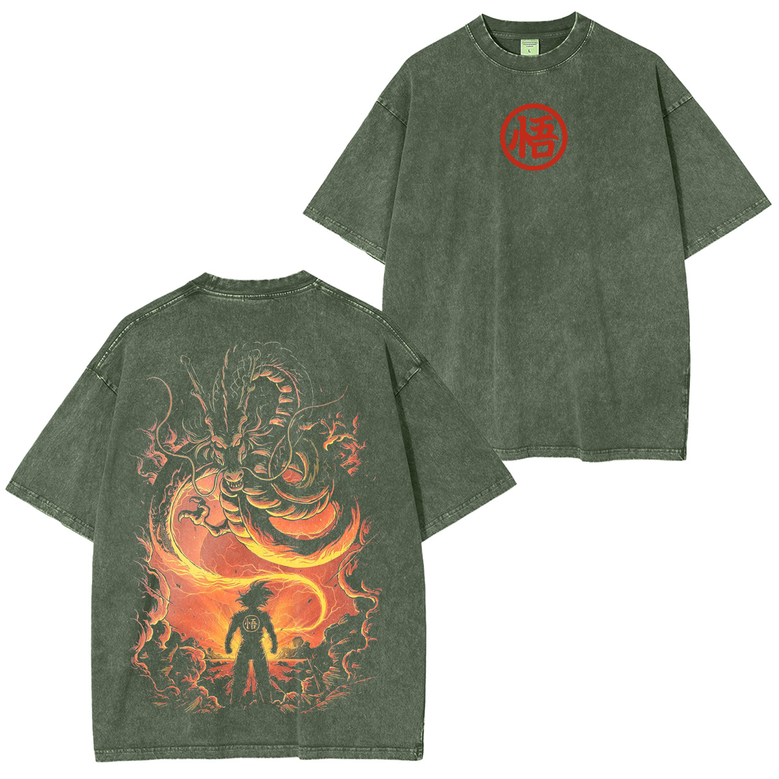 Dragon Ball Anime Oversize Washed T-shirt/Crewneck/Hoodie