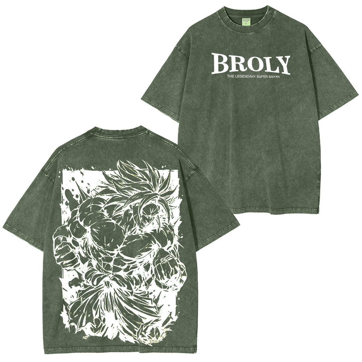 DRAGON BALL�?Broli Vintage washed T-shirt/Crewneck/Hoodie