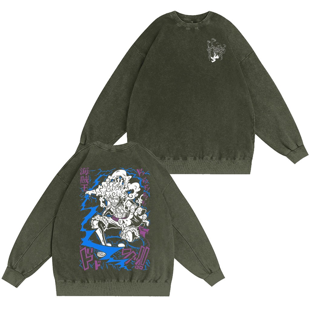 Luffy One Piece Washed T-shirt/Crewneck/Hoodie
