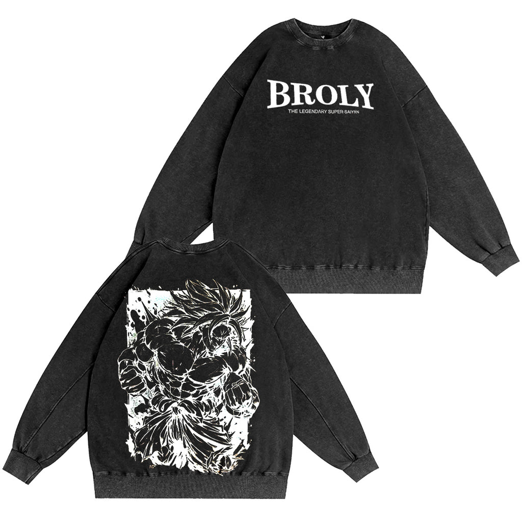 DRAGON BALL�?Broli Vintage washed T-shirt/Crewneck/Hoodie