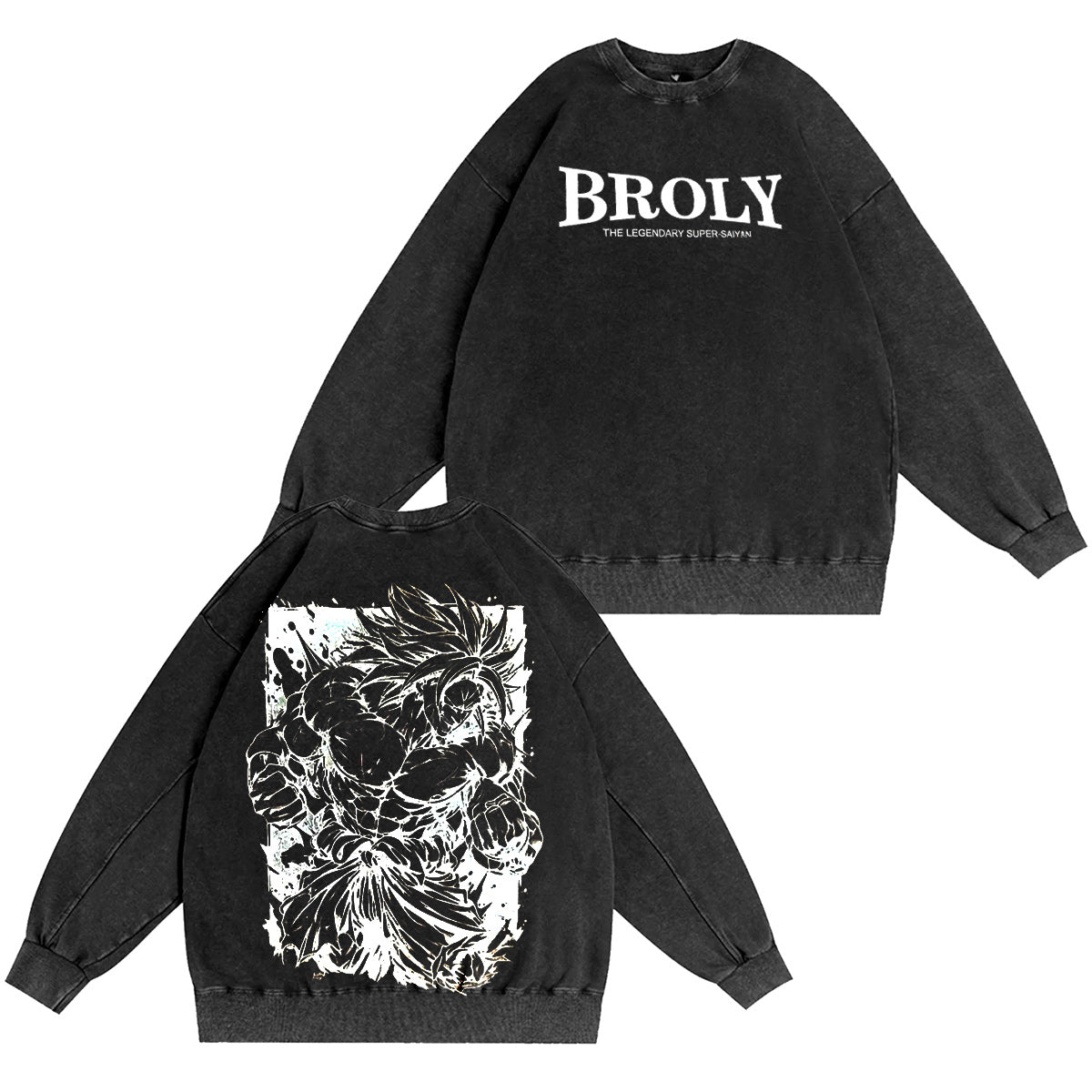 DRAGON BALL�?Broli Vintage washed T-shirt/Crewneck/Hoodie