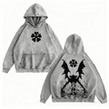 Black Clover Streetwear Inspired Anim Washed T-shirt/Crewneck/Hoodie