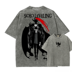 Solo Leveling Printed Unisex Washed T-Shirt