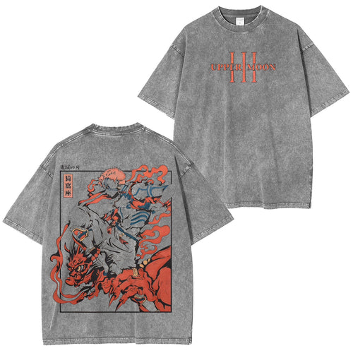 Akaza Demon Slayer Vintage Washed Unisex T-Shirt