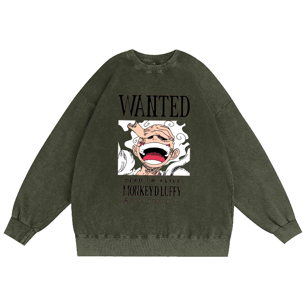 ONE POECE LUFFY Vintage washed T-shirt/Crewneck/Hoodie