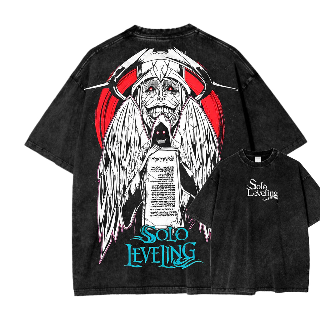solo leveling Unisex Fit Washed T-Shirt 2502007479