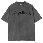 Black Clover Vintage Washed Oversize T-Shirt