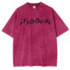 Black Clover Vintage Washed Oversize T-Shirt