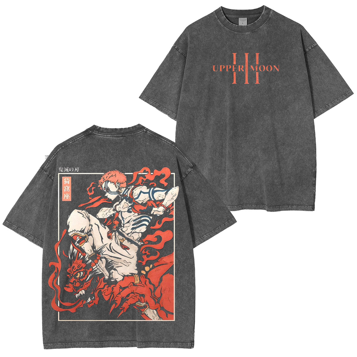 Akaza Demon Slayer Vintage Washed Unisex T-Shirt