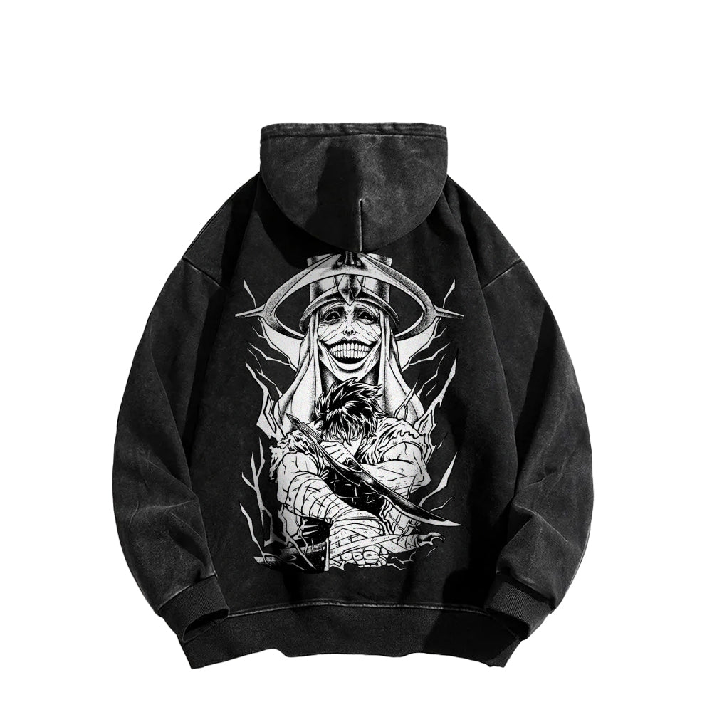 Solo Leveling Casual Washed Hoodie