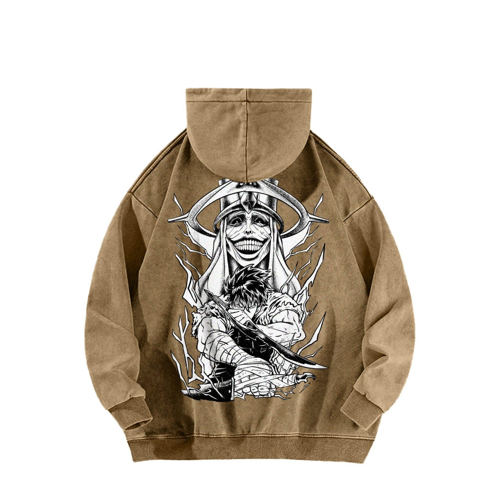 Solo Leveling Casual Washed Hoodie