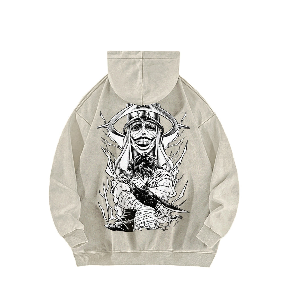 Solo Leveling Casual Washed Hoodie