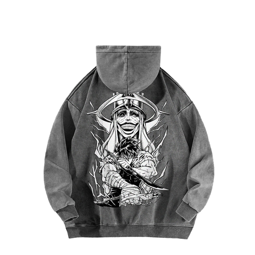 Solo Leveling Casual Washed Hoodie