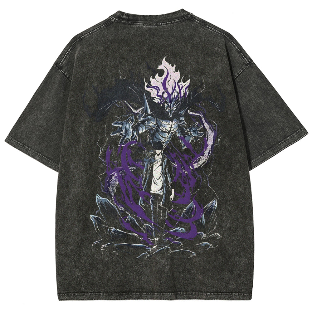 Solo Leveling Unisex Fit Washed T-Shirt