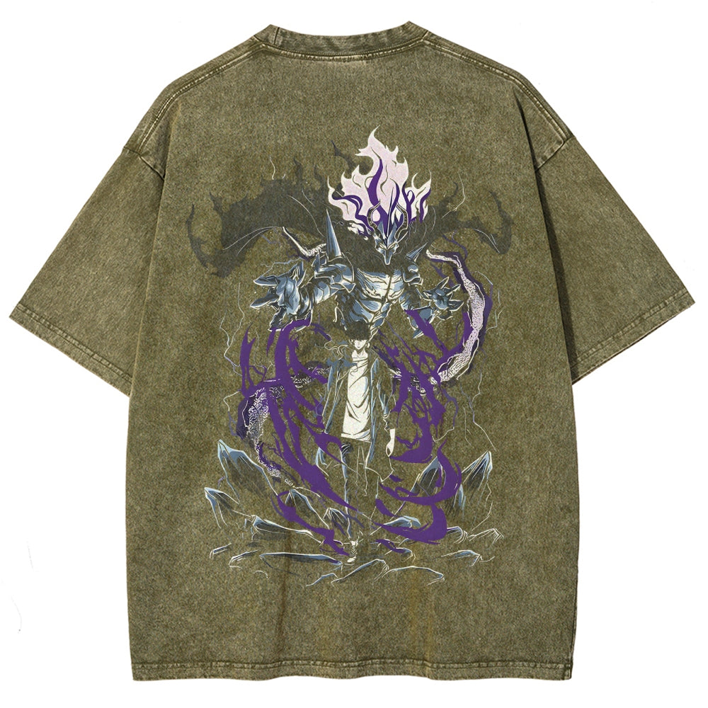 Solo Leveling Unisex Fit Washed T-Shirt