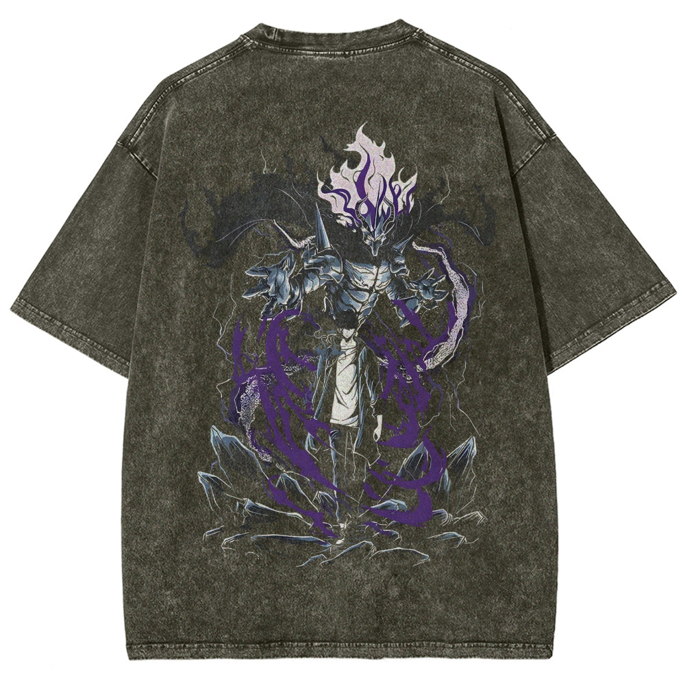 Solo Leveling Unisex Fit Washed T-Shirt