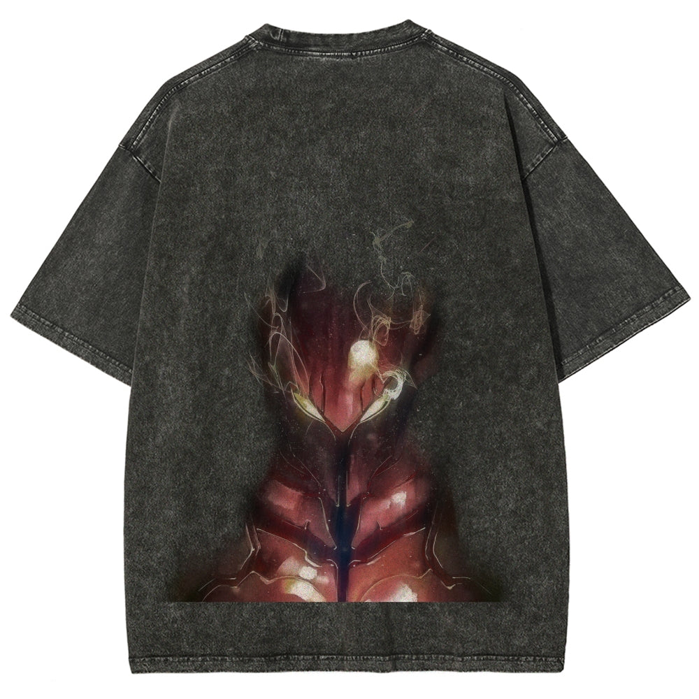 solo leveling Unisex Fit Washed T-Shirt 2501009733