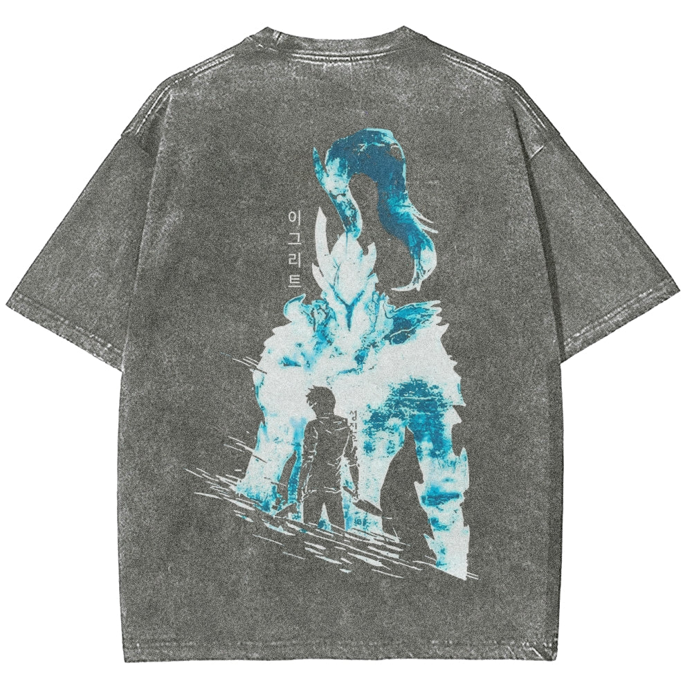 solo leveling Unisex Fit Washed T-Shirt 2501009736