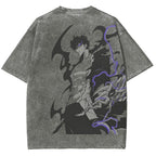 solo leveling Unisex Fit Washed T-Shirt 2501009739