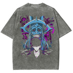Solo-Leveling Ahjin Guild Steeetwear Washed T-Shirt