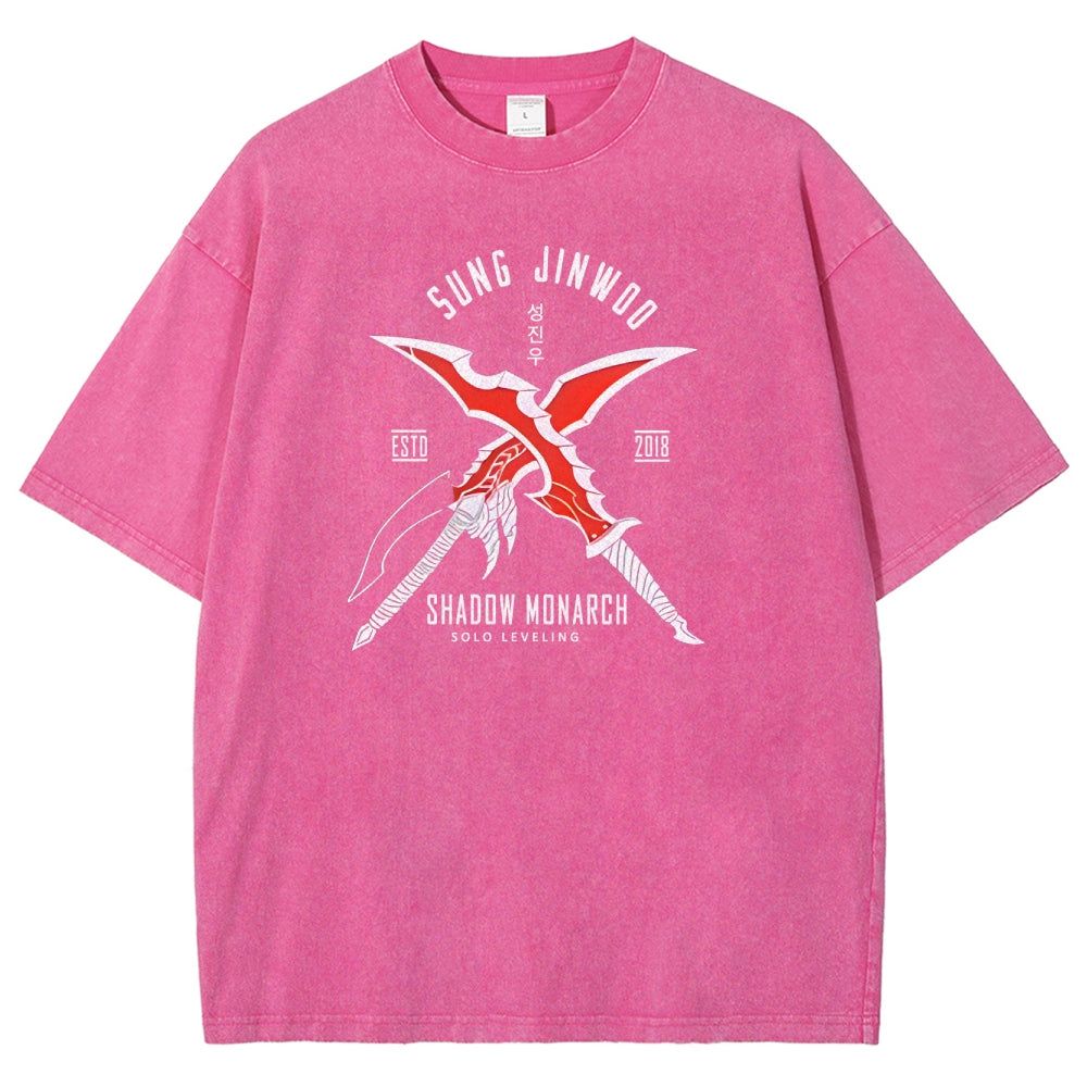 Solo Leveling Unisex Fit Washed T-Shirt