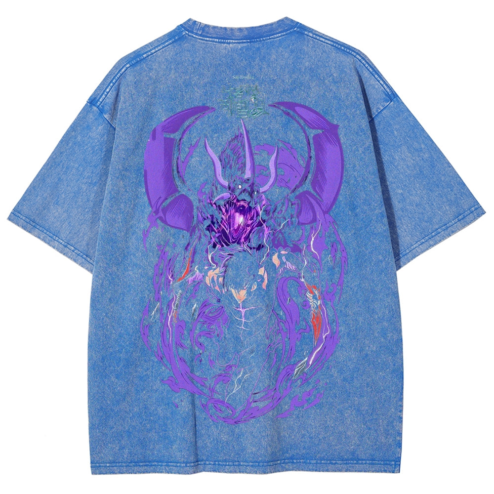 solo leveling Unisex Fit Washed T-Shirt 2502007467