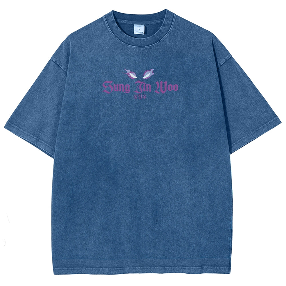 solo leveling Unisex Fit Washed T-Shirt 2502007499