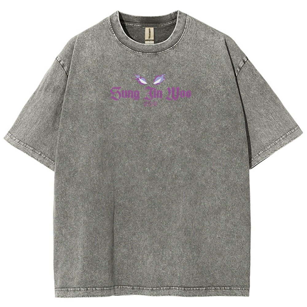 solo leveling Unisex Fit Washed T-Shirt 2502007499
