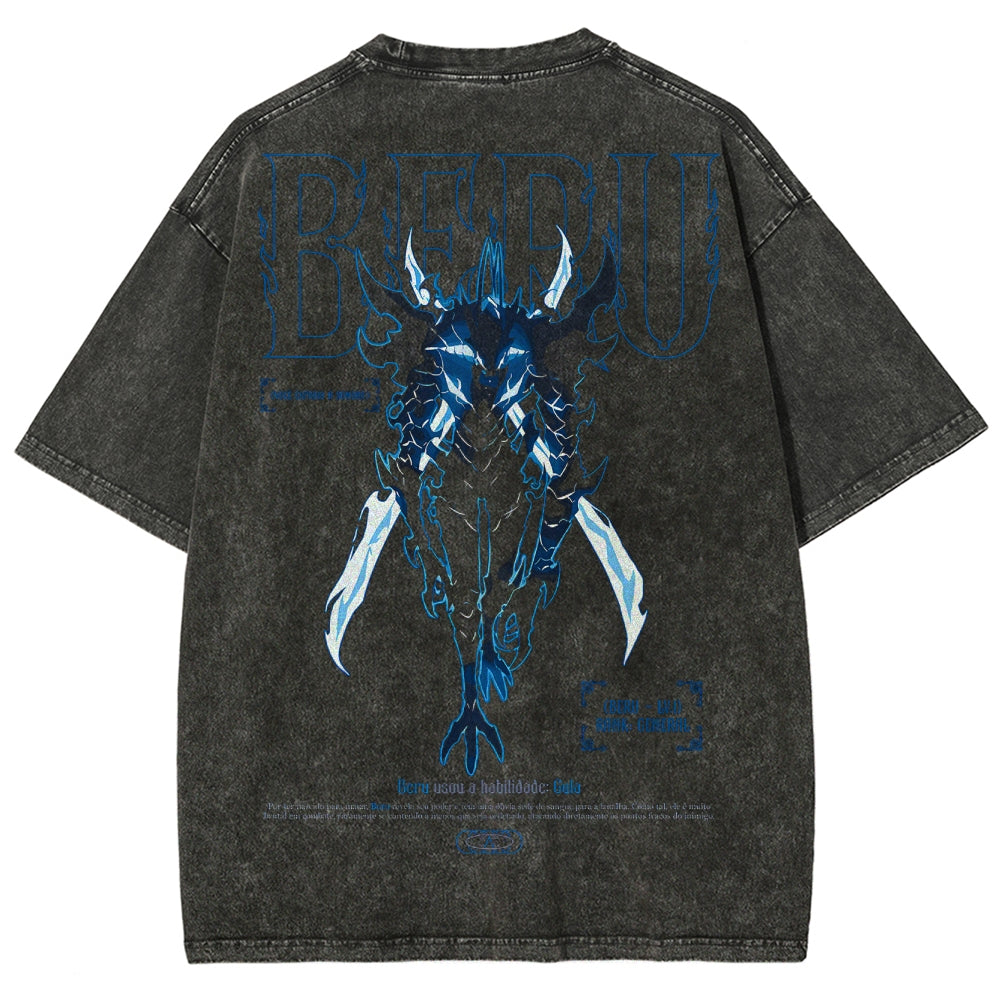 solo leveling Unisex Fit Washed T-Shirt 2502007532