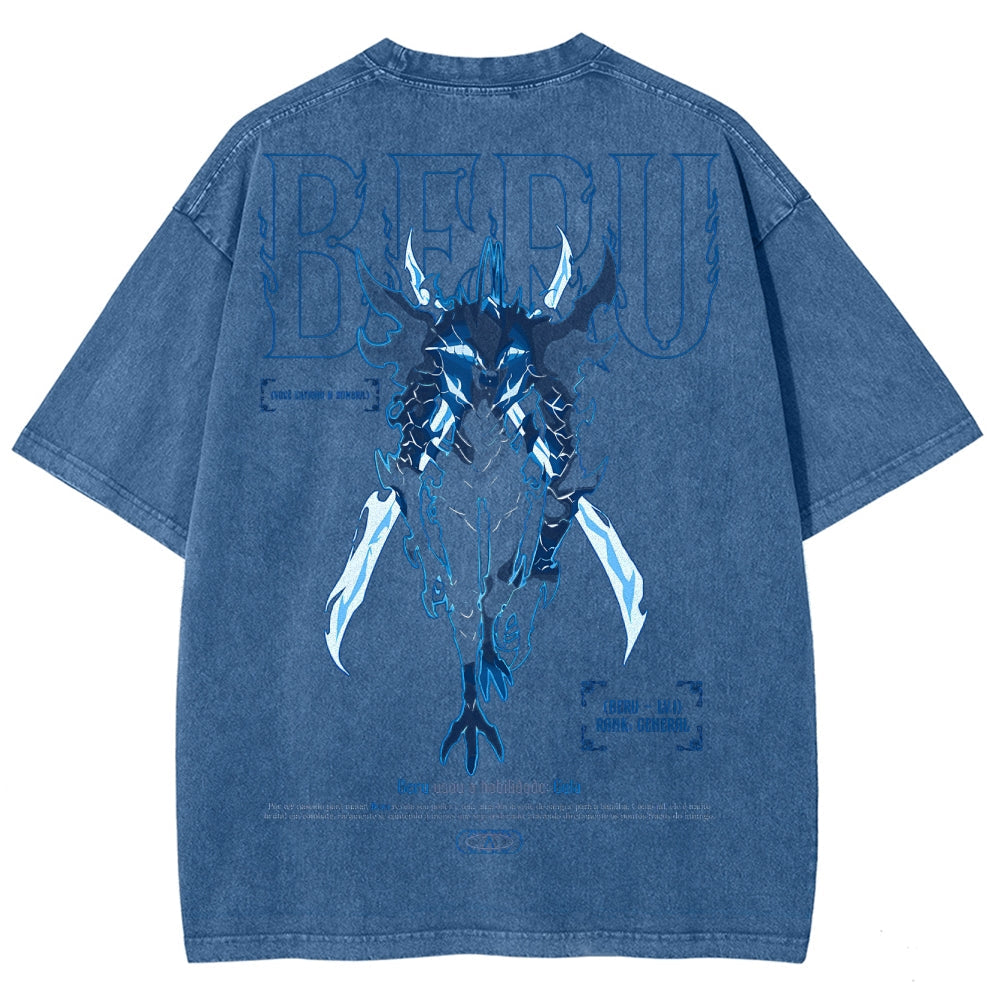 solo leveling Unisex Fit Washed T-Shirt 2502007532