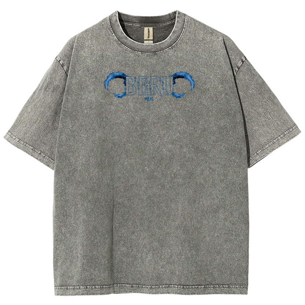 solo leveling Unisex Fit Washed T-Shirt 2502007532
