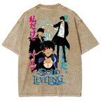 solo leveling Unisex Fit Washed T-Shirt 2502007534
