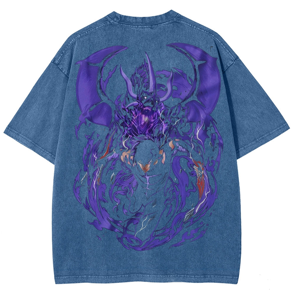 solo leveling Unisex Fit Washed T-Shirt 2502007601