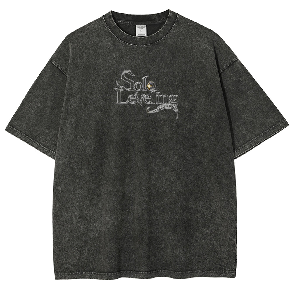 solo leveling Unisex Fit Washed T-Shirt 2502007607