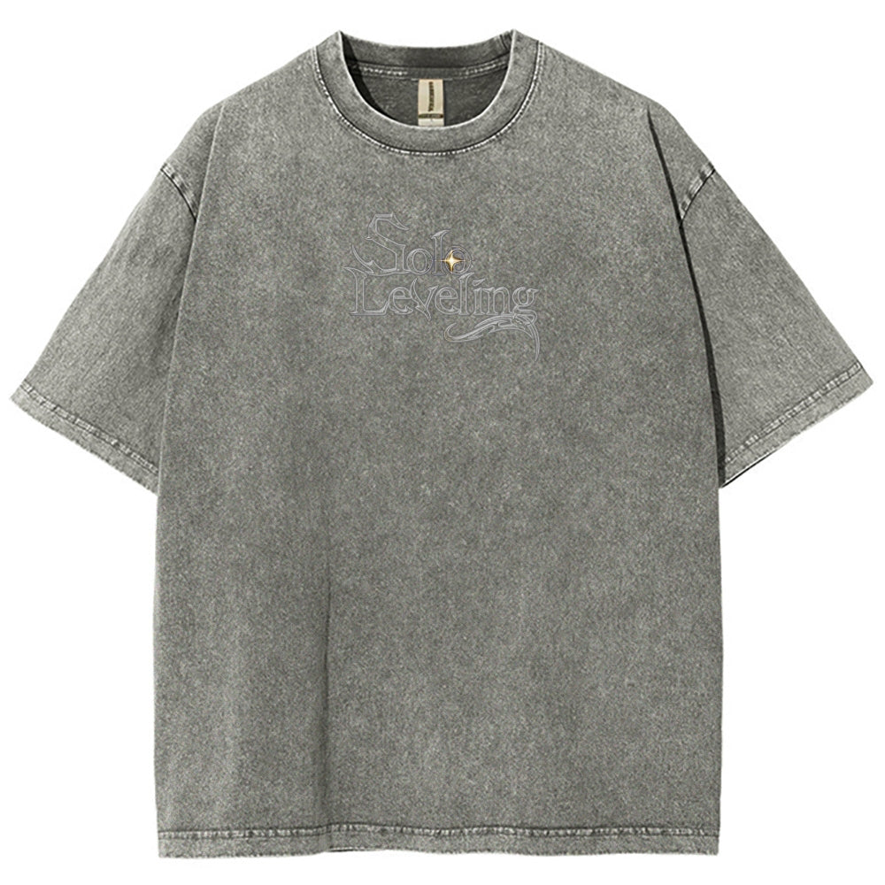 solo leveling Unisex Fit Washed T-Shirt 2502007607
