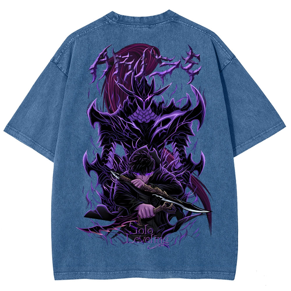 Solo-leveling Unisex Fit Washed T-Shirt 2503010751