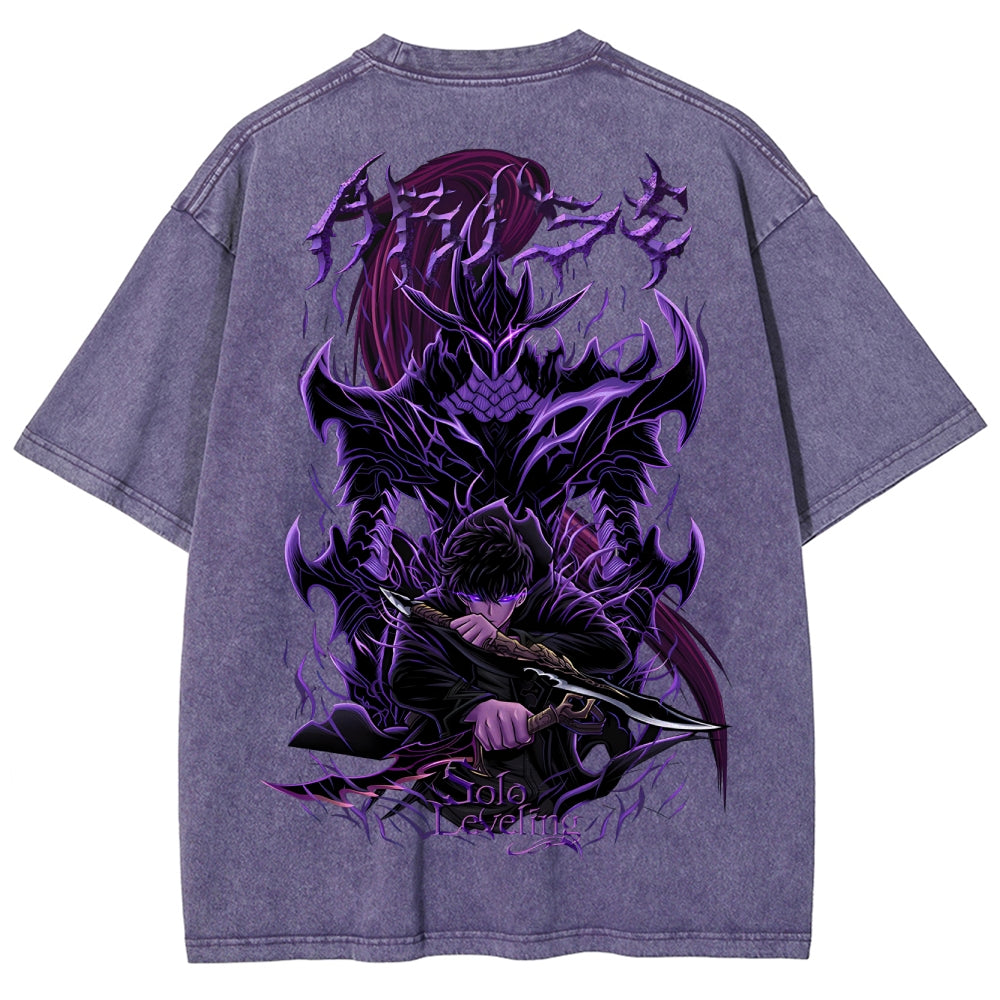 Solo-leveling Unisex Fit Washed T-Shirt 2503010751