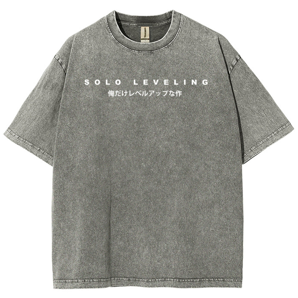 Solo-leveling Unisex Fit Washed T-Shirt 2503010752
