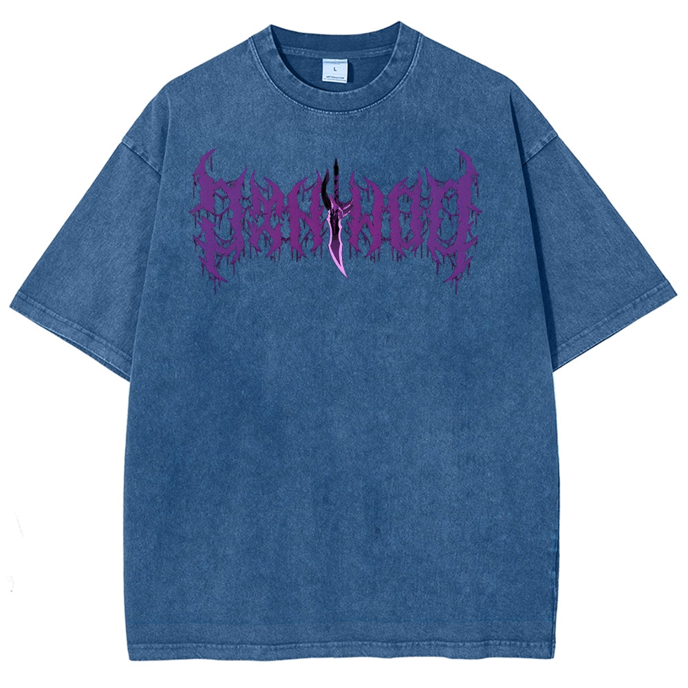 Solo-Leveling Unisex Fit Washed T-Shirt 2503012789