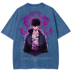 Solo-Leveling Unisex Fit Washed T-Shirt 2503012789