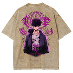 Solo-Leveling Unisex Fit Washed T-Shirt 2503012789