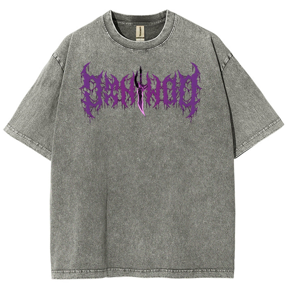 Solo-Leveling Unisex Fit Washed T-Shirt 2503012789