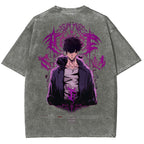 Solo-Leveling Unisex Fit Washed T-Shirt 2503012789
