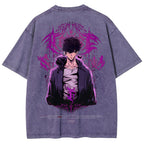 Solo-Leveling Unisex Fit Washed T-Shirt 2503012789