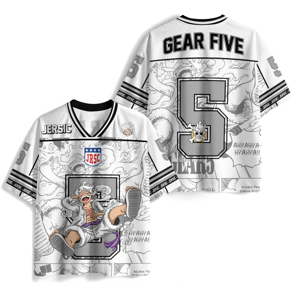 One Piece Luffy Gear5 Anime Football Jersey